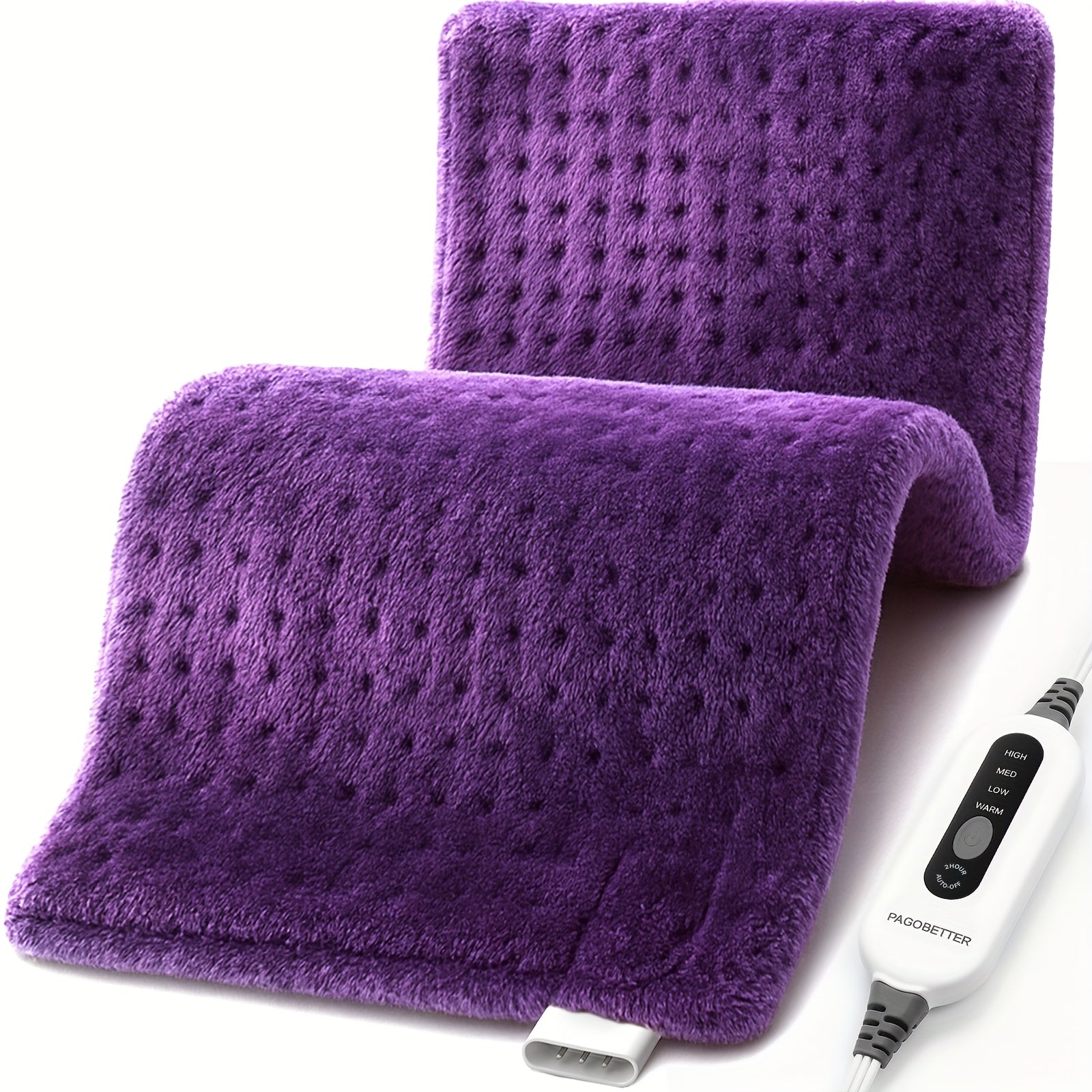 Electric Heating Pad for Back & Body – Ultra-Soft Fabric, Dry & Moist Heat, Auto Shut-Off