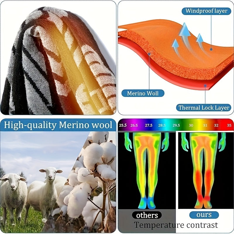 Rechargeable Heated Socks for Men & Women, Washable Electric Winter Socks for Skiing, Hiking & Outdoor Use