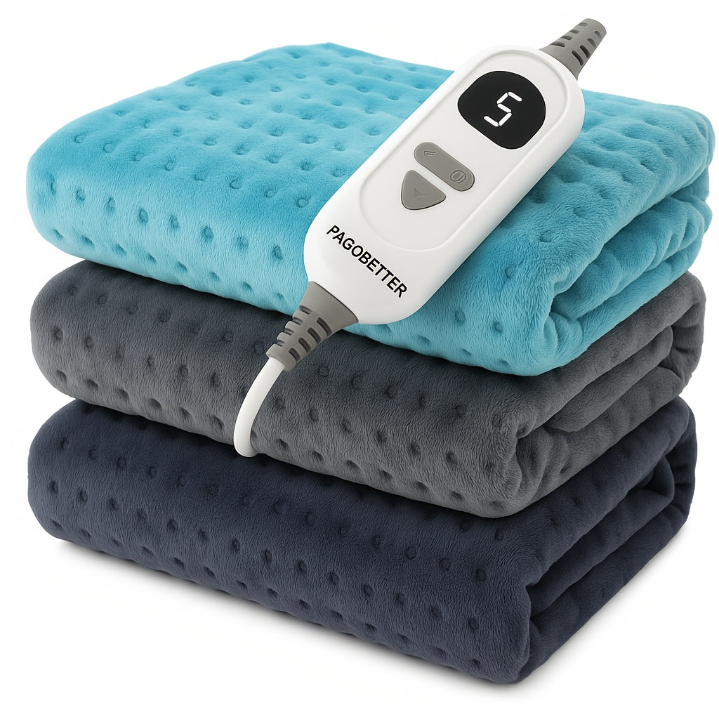 Electric Heating Pad for Back & Body – Ultra-Soft Fabric, Dry & Moist Heat, Auto Shut-Off