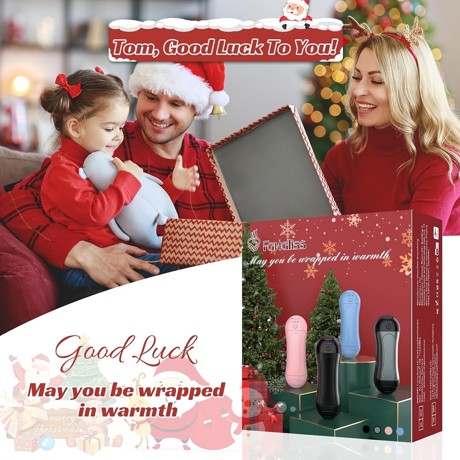 Rechargeable Electric Hand Warmers 2-Pack, USB Powered, Buckle Style, Pocket Size, Continuous Heating, Portable Hand Heater