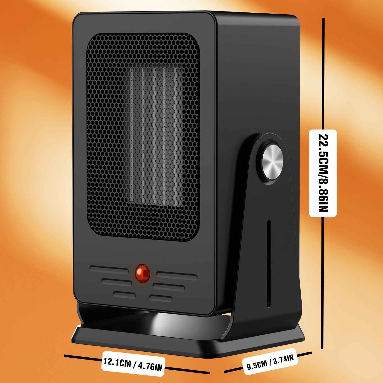 900W Portable Electric Space Heater for Indoor Use – Compact Ceramic Heater for Small Rooms