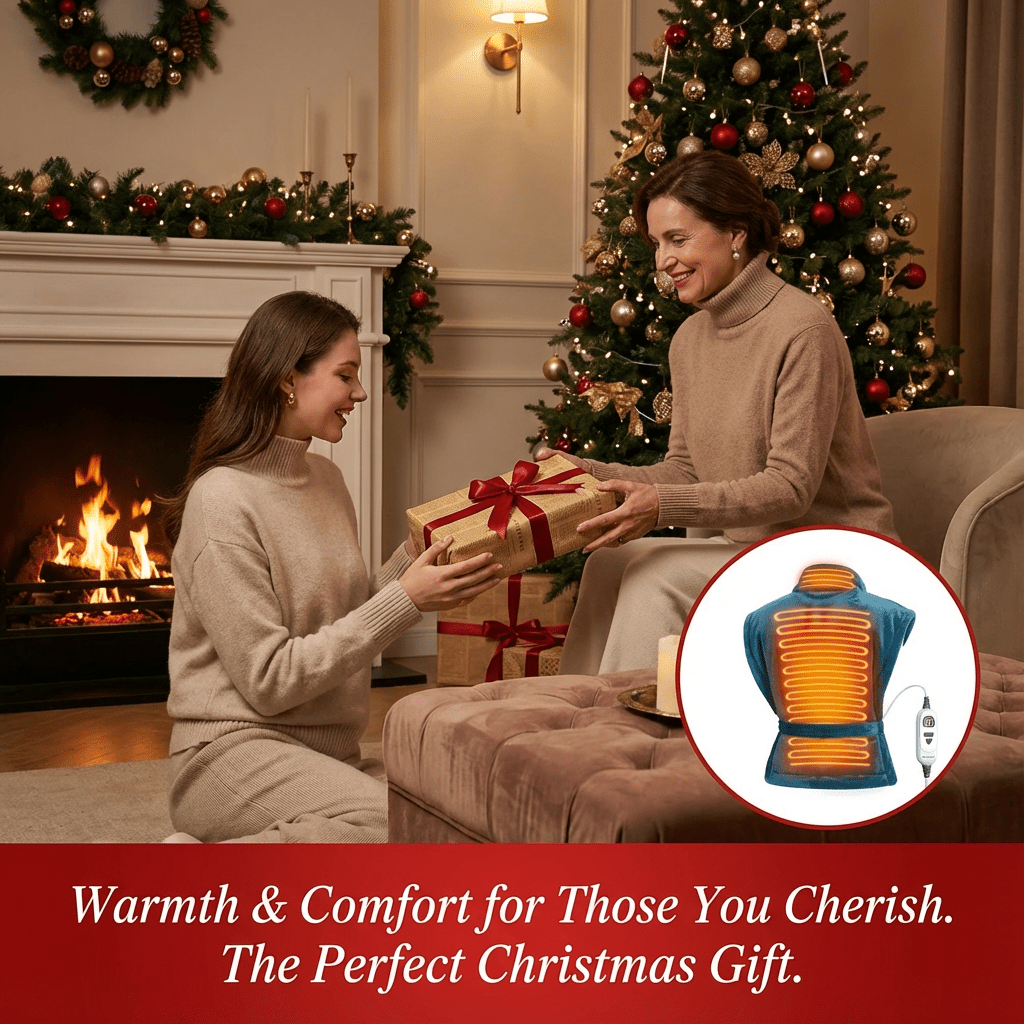 Heated Shawl Heating Pad for Neck & Shoulders – Graphene Fabric, 6 Heat Levels, Auto Shut-Off