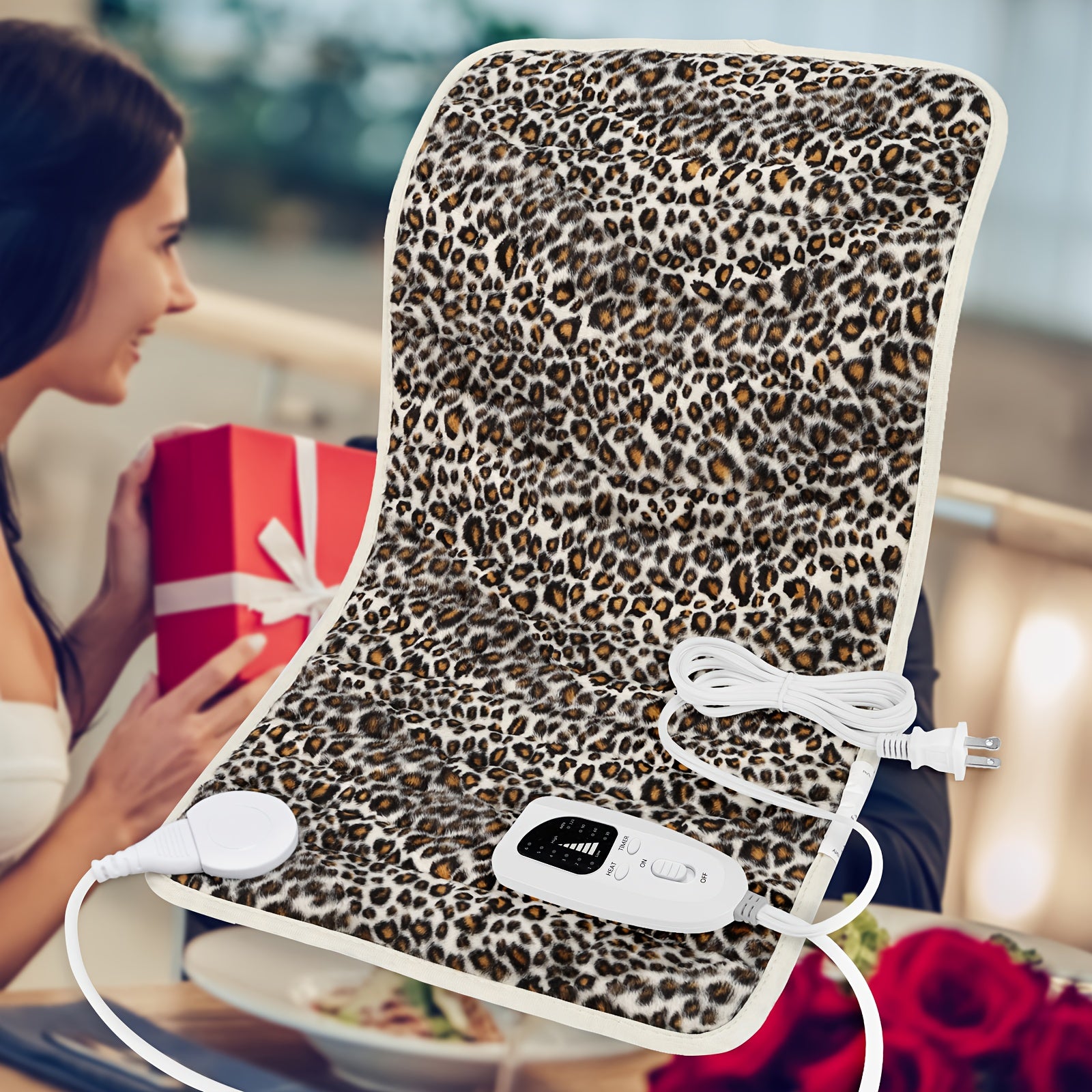 Electric Heating Pad for Back & Body – 6 Heat Levels, Machine Washable