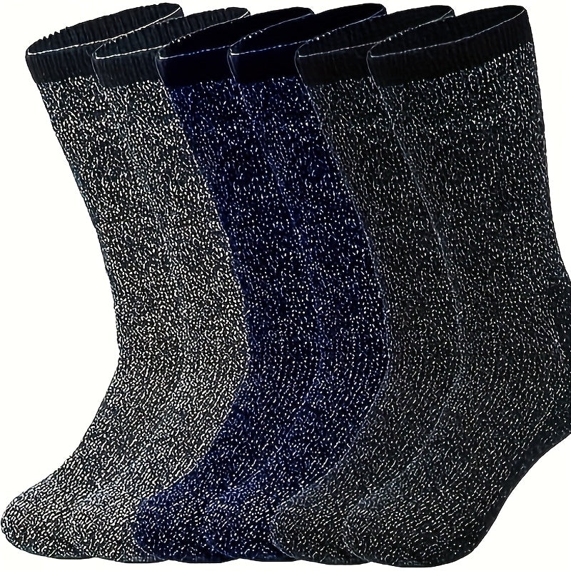 Thermal Winter Socks, Thick Cushioned Insulated Socks for Cold Weather, Unisex Size 10–13