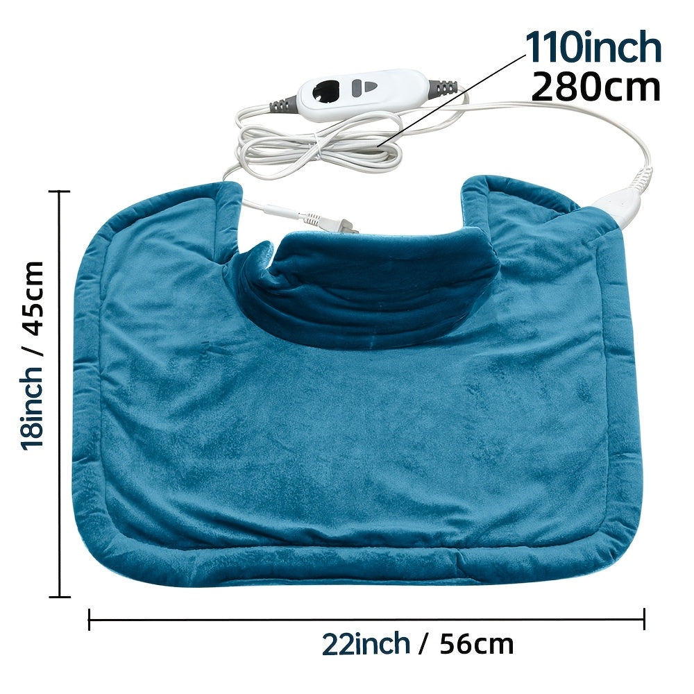Weighted Heating Pad for Neck & Shoulders – Graphene Fabric, 6 Heat Levels, Auto Shut-Off