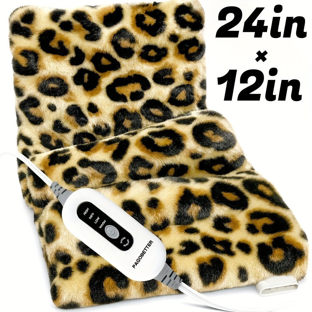 Electric Heating Pad for Back & Legs – Graphene Heating, Thick Flannel, Machine Washable