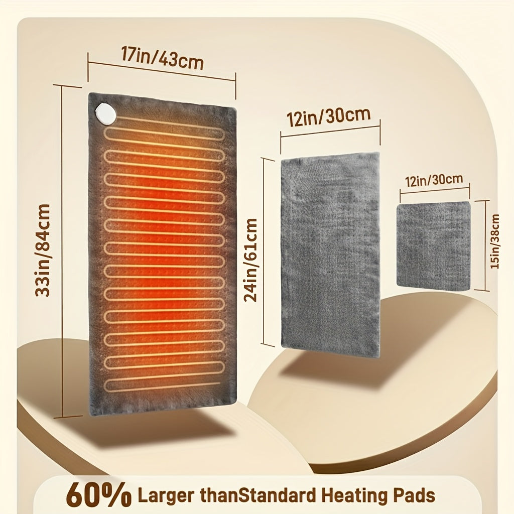 Heating Pad for Back & Body – Ultra-Soft Fabric, Dry & Moist Heat