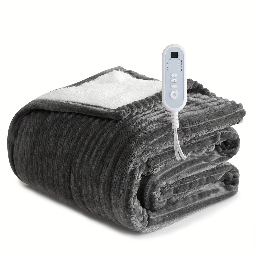 Extra Large Electric Heated Blanket – Dual Controller, Adjustable Heat, Washable