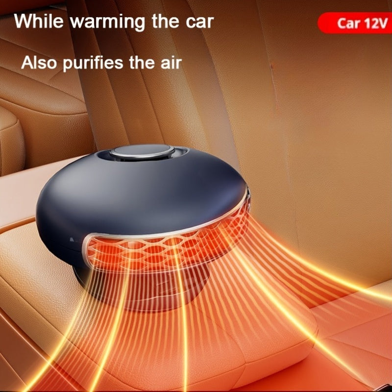 12V 120W Car Heater & Defogger, Portable Vehicle Heating and Cooling Fan for Windshield Dehumidifying